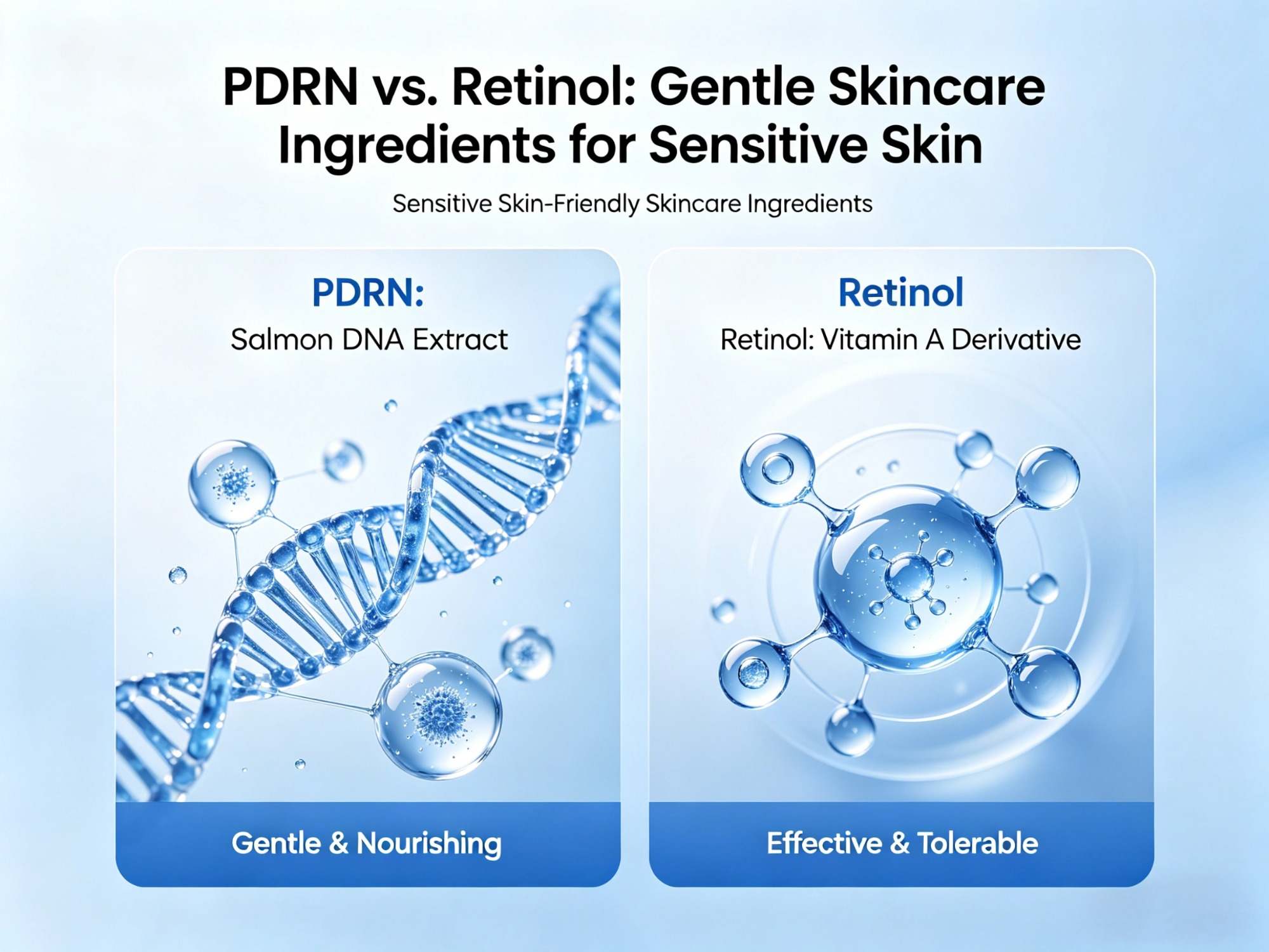 PDRN versus retinol: een mild alternatief voor de gevoelige huid – wat ontwikkelaars moeten weten