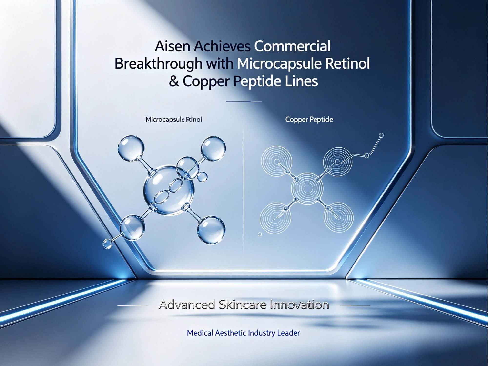 Aisen behaalt commerciële doorbraak met microcapsule-retinol- en koperpeptideproductlijnen.
