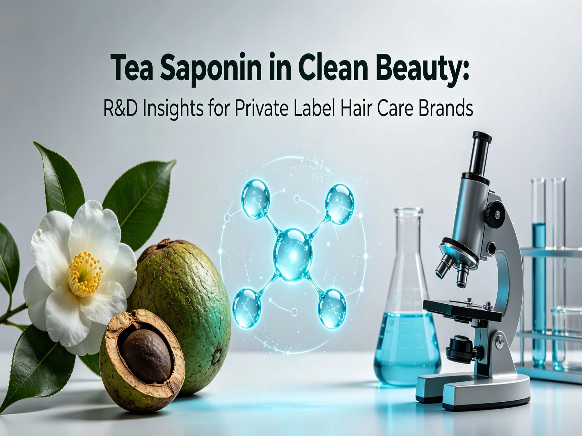 Thee-saponine in clean beauty: inzichten uit onderzoek en ontwikkeling voor private label haarverzorgingsmerken