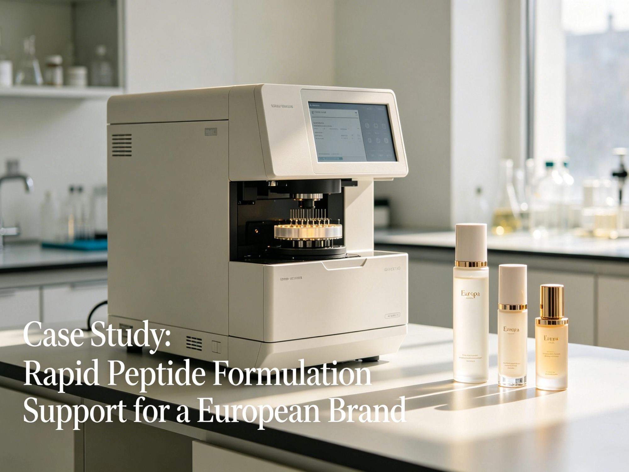 Casestudy: Snelle ondersteuning bij de formulering van peptiden voor een Europees merk