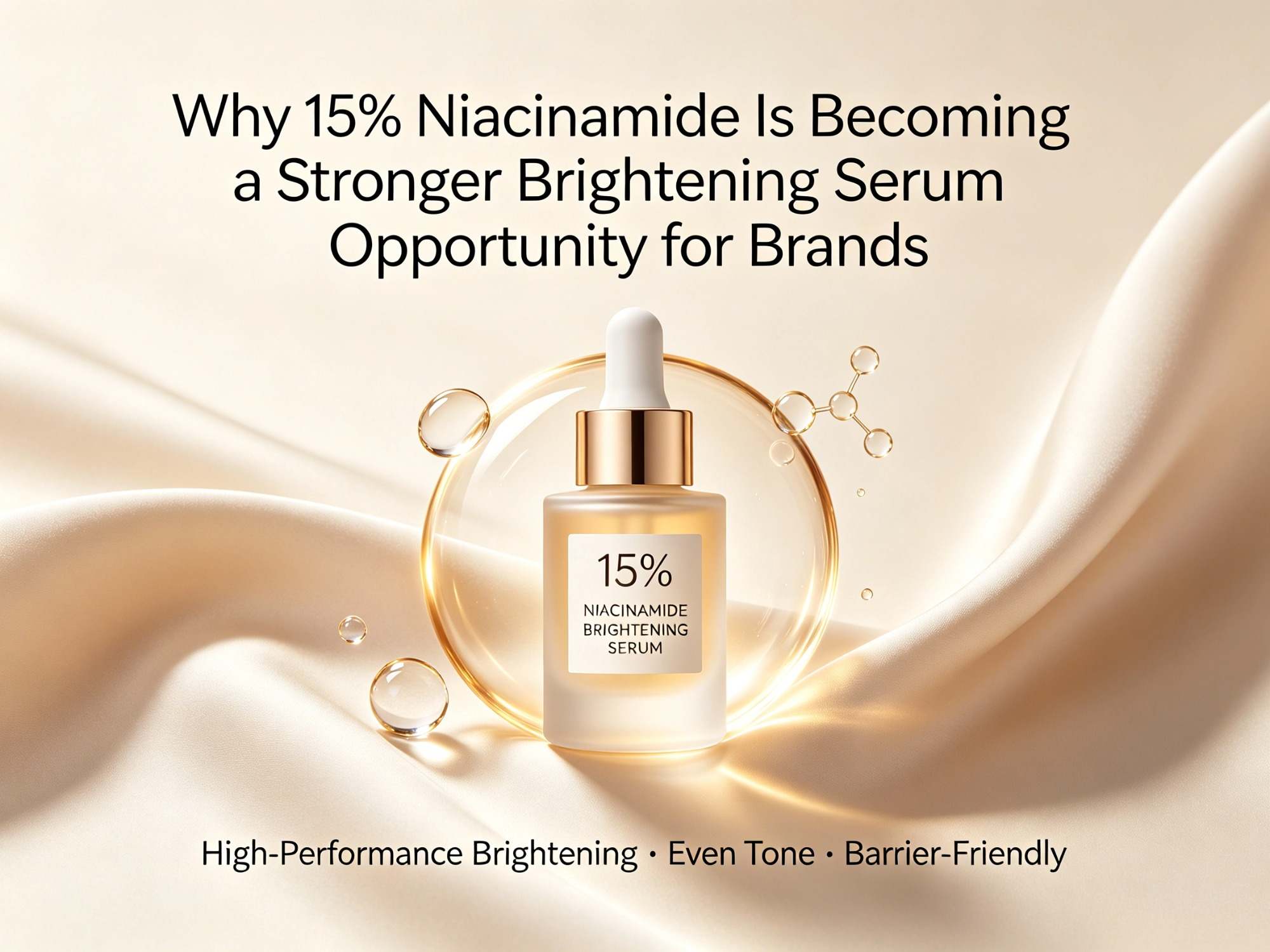 Waarom 15% niacinamide een steeds aantrekkelijkere kans biedt voor merken in serums die de huid laten stralen.